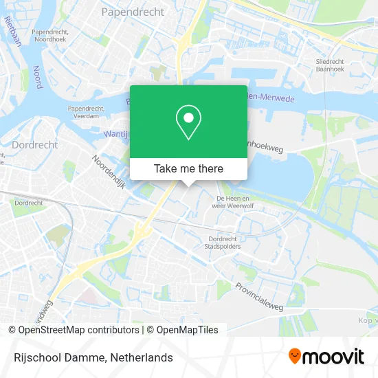 Rijschool Damme map