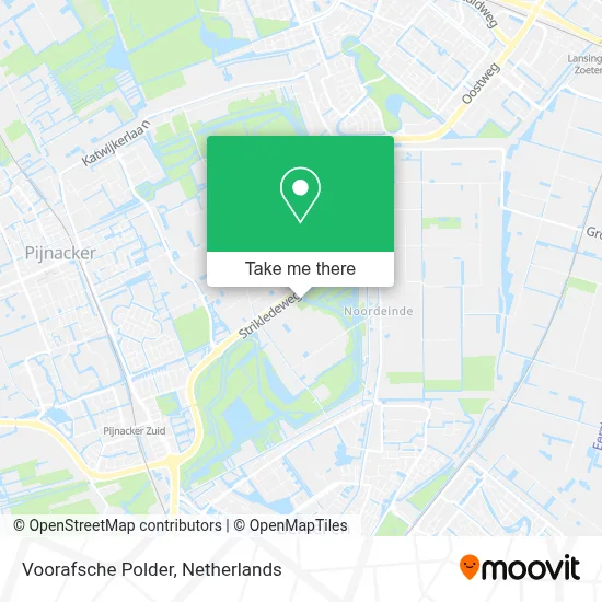 Voorafsche Polder map