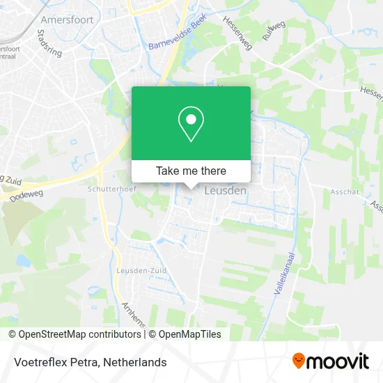 Voetreflex Petra map