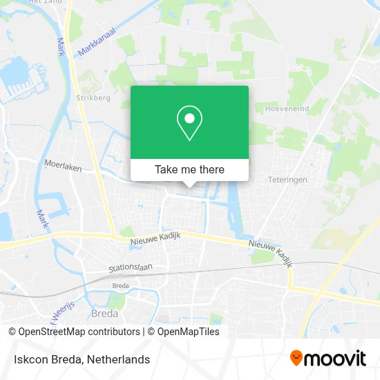 Iskcon Breda map