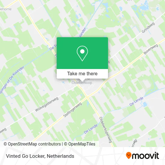 Vinted Go Locker map