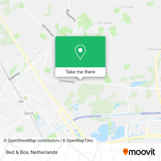 Bed & Bos map