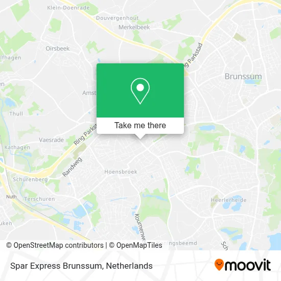 Spar Express Brunssum map