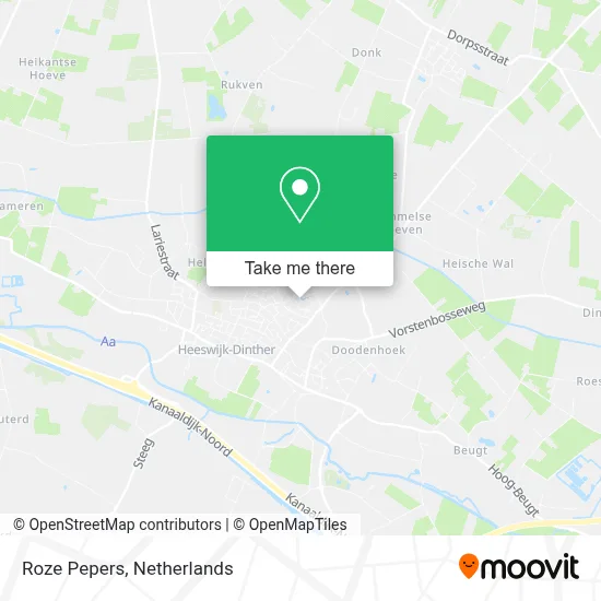 Roze Pepers map