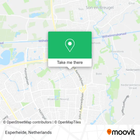 Esperheide map