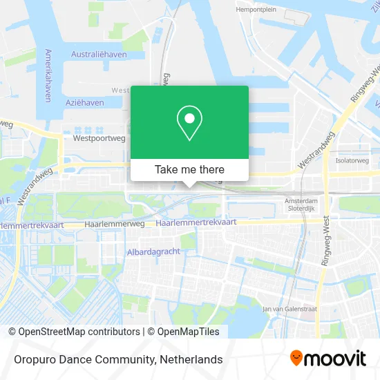 Oropuro Dance Community map
