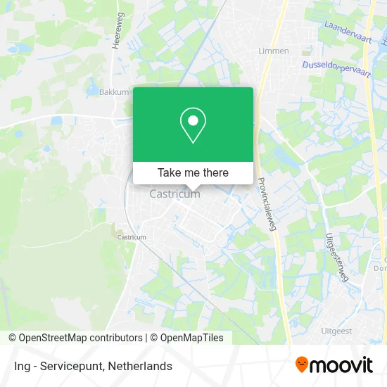 Ing - Servicepunt map