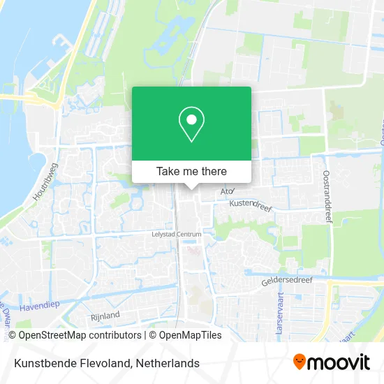Kunstbende Flevoland map