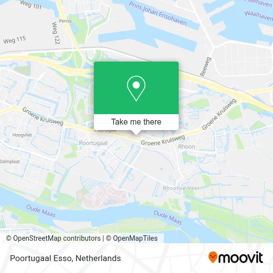 Poortugaal Esso map