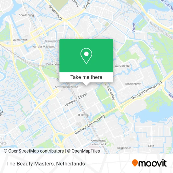 The Beauty Masters map