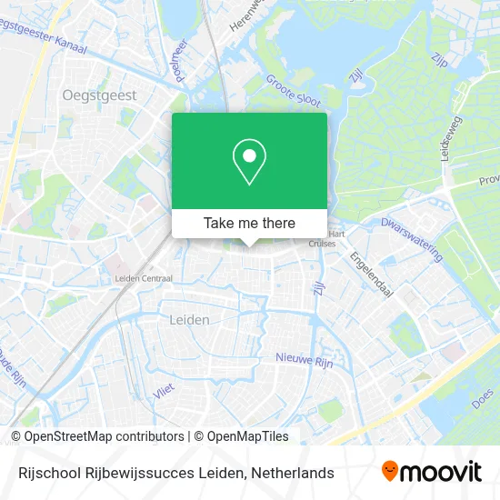 Rijschool Rijbewijssucces Leiden map