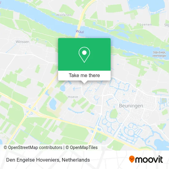 Den Engelse Hoveniers map