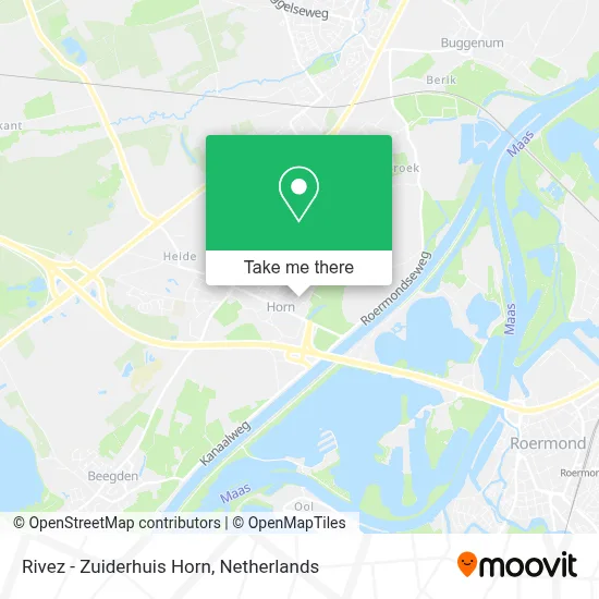 Rivez - Zuiderhuis Horn map