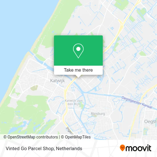 Vinted Go Parcel Shop map