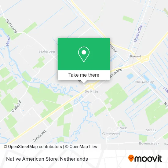 Native American Store map