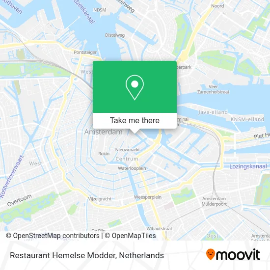 Restaurant Hemelse Modder map
