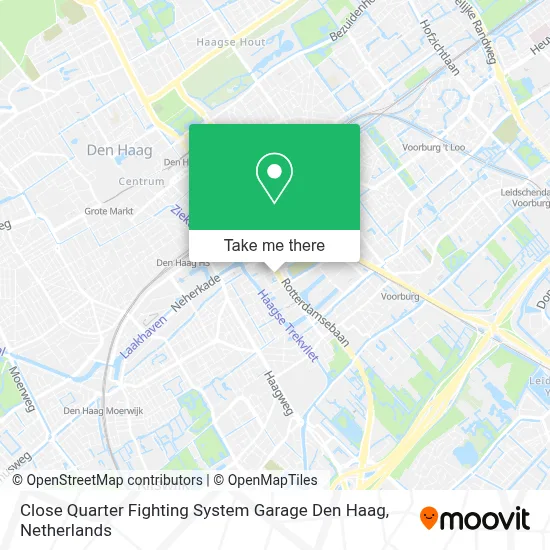 Close Quarter Fighting System Garage Den Haag Karte