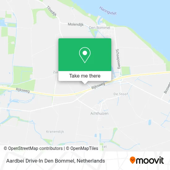 Aardbei Drive-In Den Bommel Karte