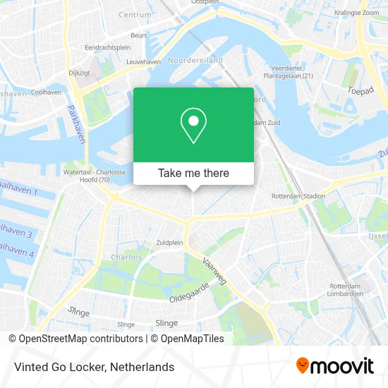 Vinted Go Locker map
