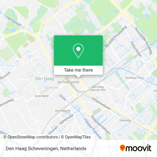 Den Haag Scheveningen map