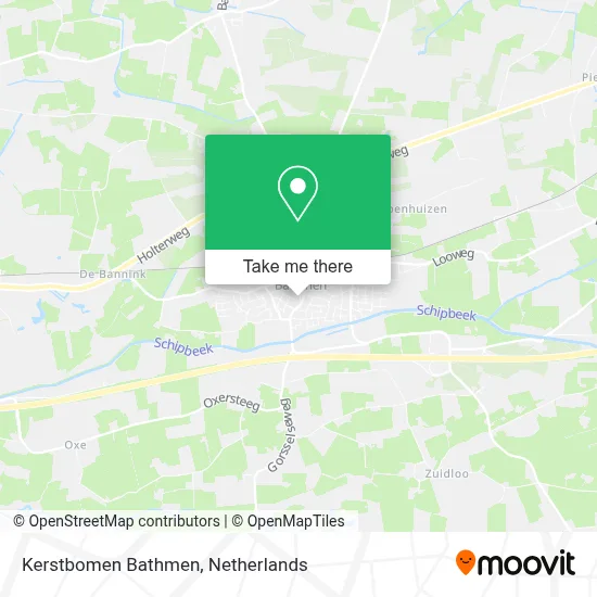 Kerstbomen Bathmen map