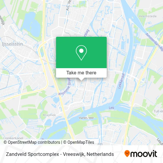 Zandveld Sportcomplex - Vreeswijk Karte