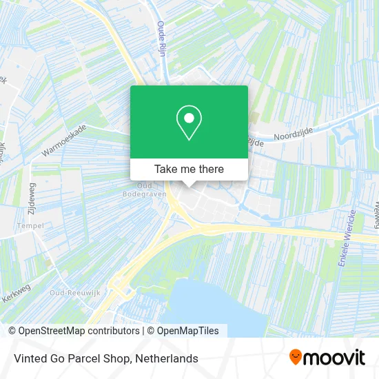 Vinted Go Parcel Shop map