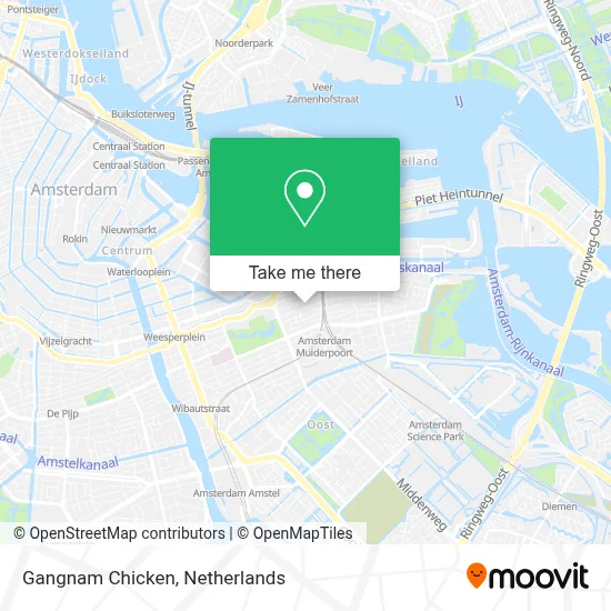 Gangnam Chicken map