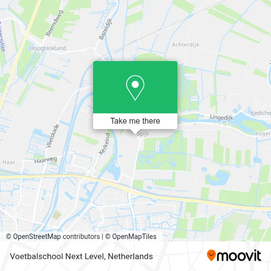 Voetbalschool Next Level map