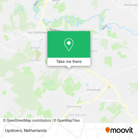 Updiners map