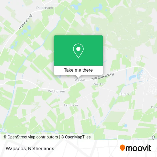 Wapsoos map