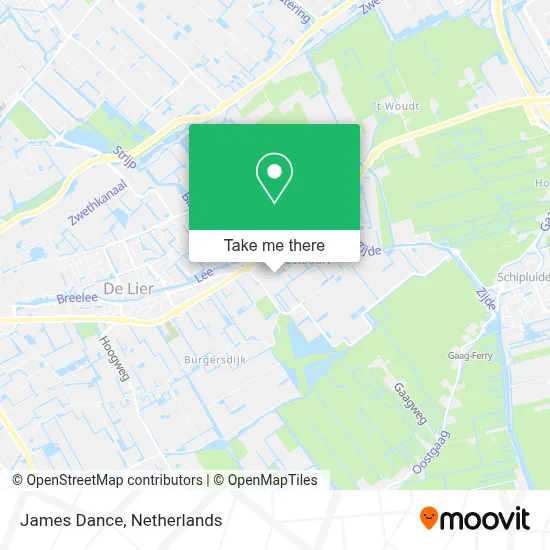 James Dance map