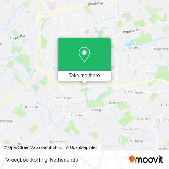 Vroegboekkorting map