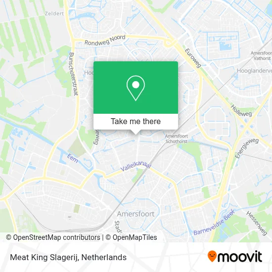 Meat King Slagerij map