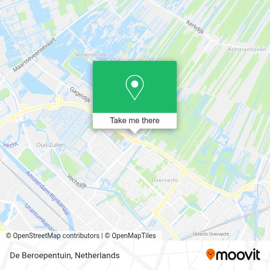 De Beroepentuin Karte