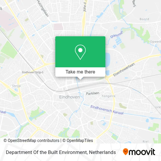 Department Of the Built Environment map