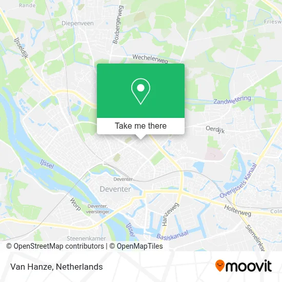 Van Hanze map
