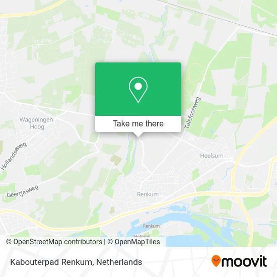 Kabouterpad Renkum map