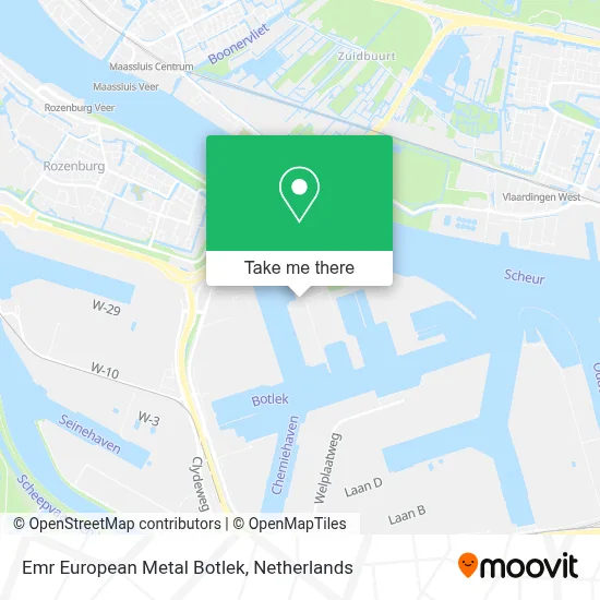 Emr European Metal Botlek map