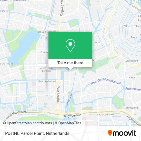 Postnl Pakketpunt map