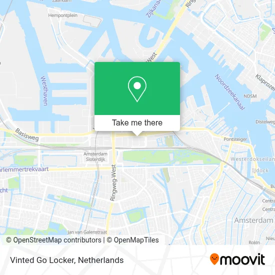 Vinted Go Locker map