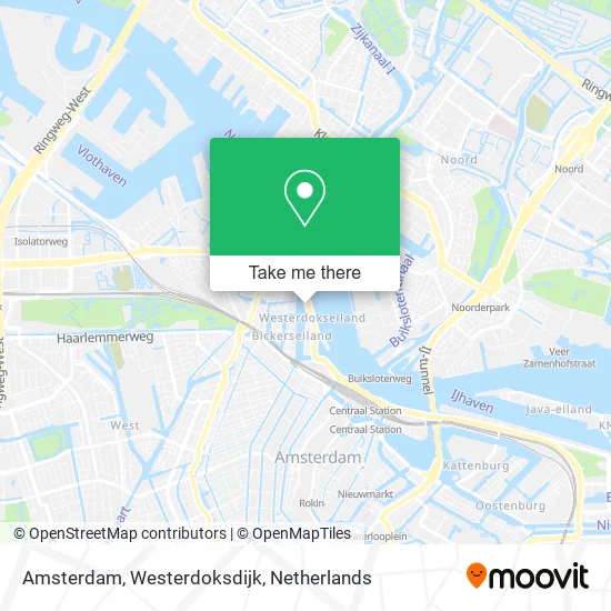 Amsterdam, Westerdoksdijk map