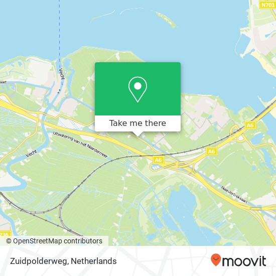 Zuidpolderweg map