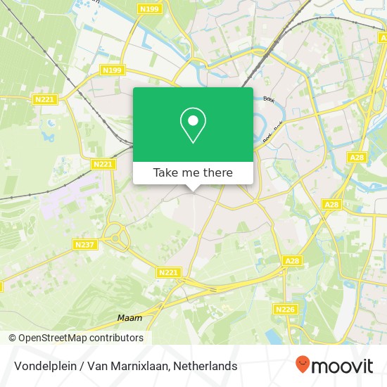 Vondelplein / Van Marnixlaan Karte