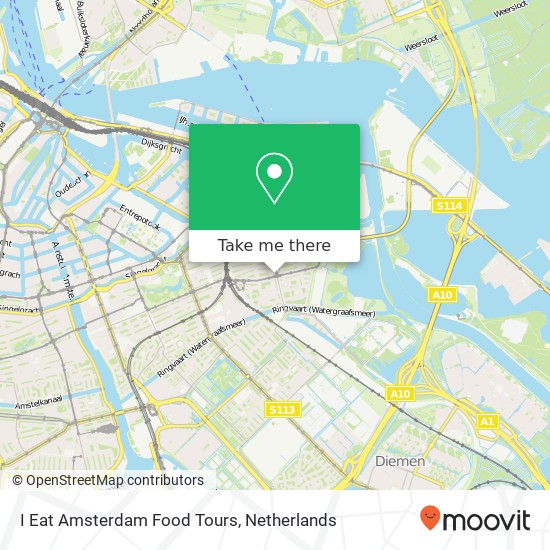 I Eat Amsterdam Food Tours map