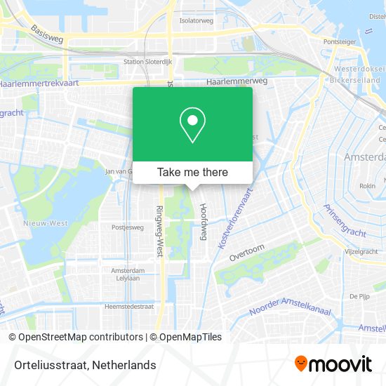 Orteliusstraat map