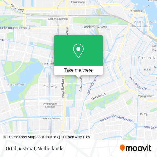 Orteliusstraat map