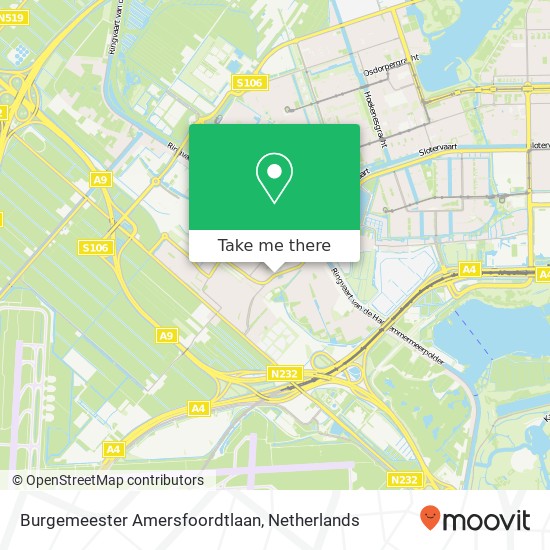 Burgemeester Amersfoordtlaan map