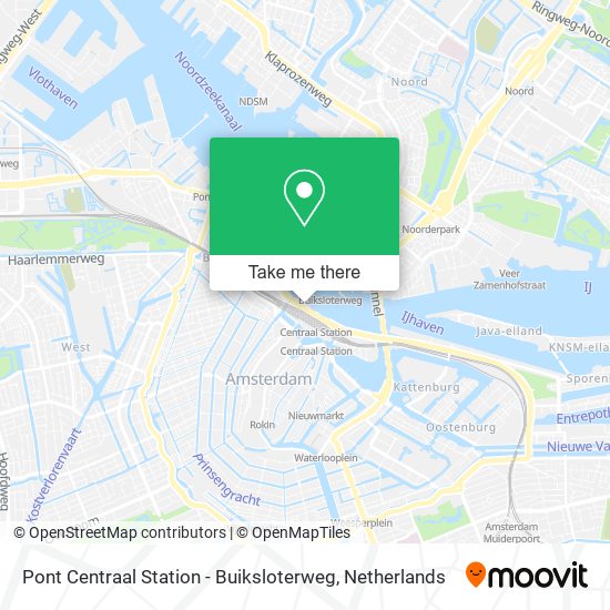 Pont Centraal Station - Buiksloterweg Karte
