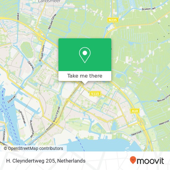 H. Cleyndertweg 205 map